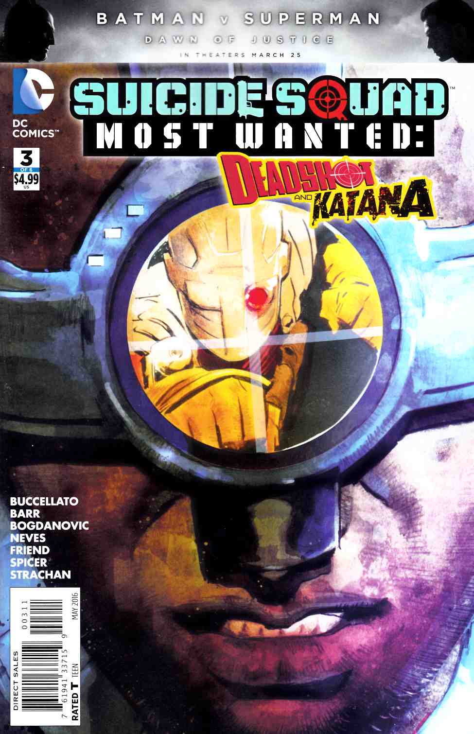 Suicide Squad Most Wanted Deadshot Katana #3 [DC Comic] LARGE