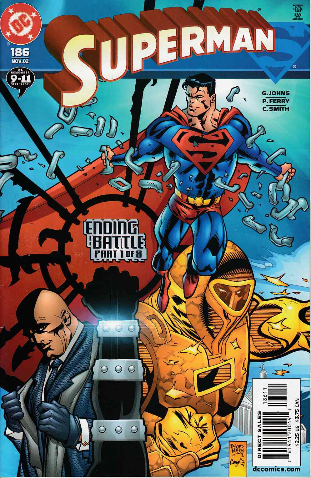 Superman #186 Very Fine (8.0) [DC Comic] THUMBNAIL