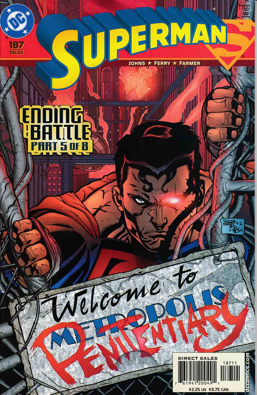 Superman #187 Near Mint (9.4) [DC Comic] LARGE