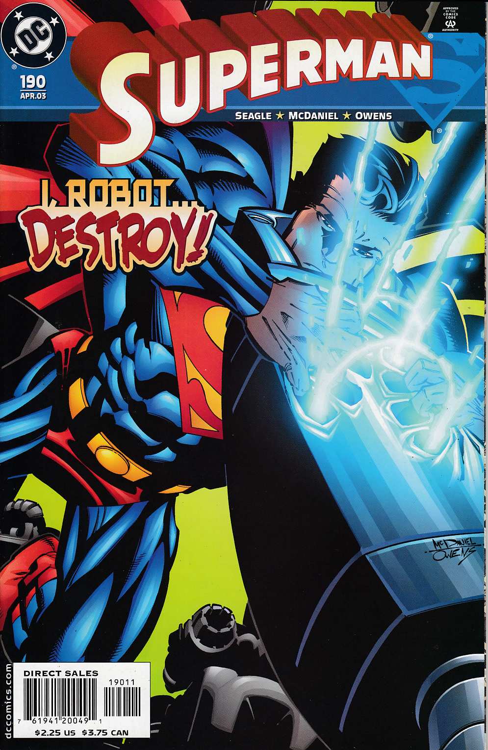 Superman #190 Near Mint (9.4) [DC Comic] THUMBNAIL