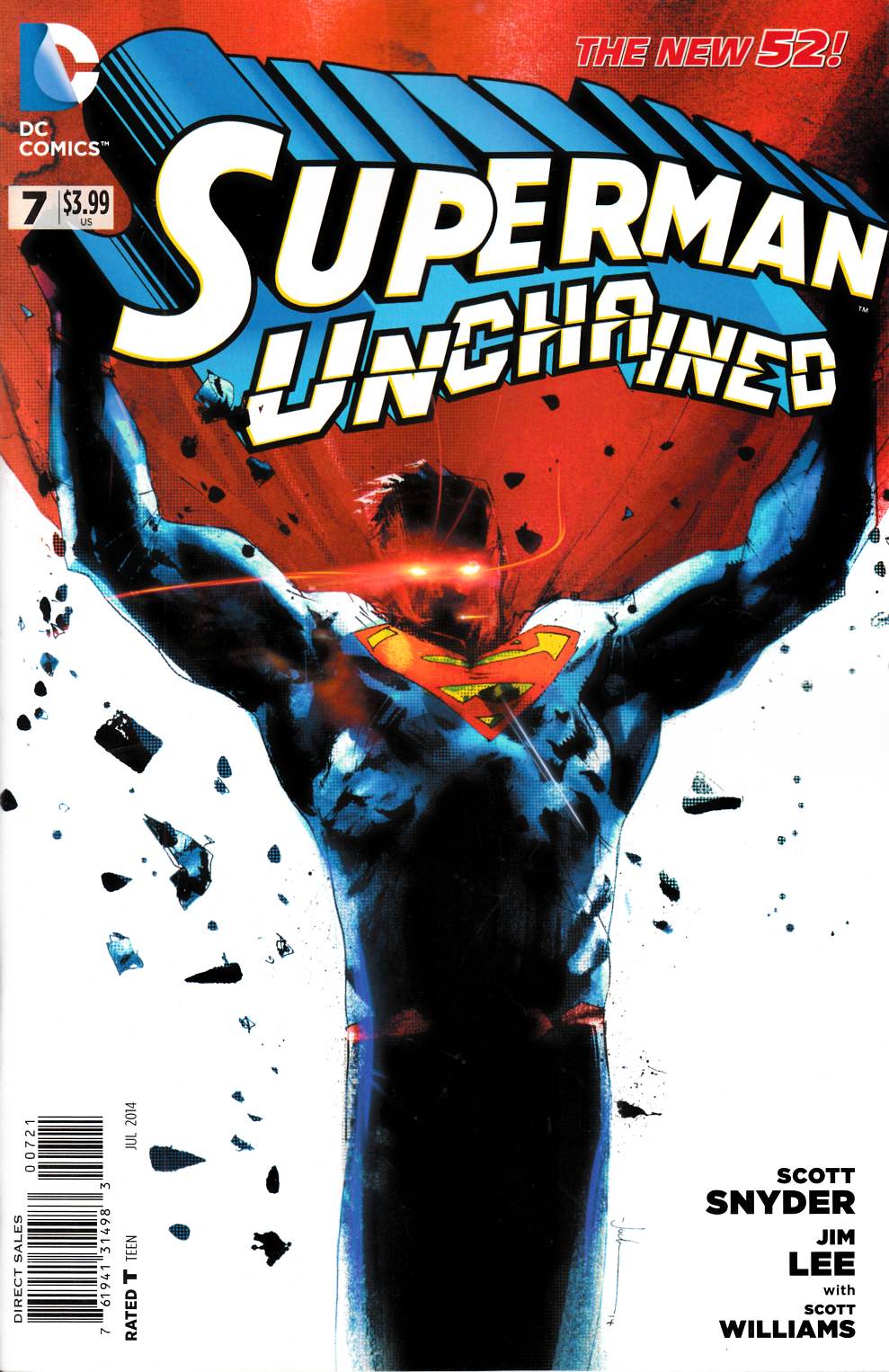 Superman Unchained #7 Jock Variant Cover Near Mint (9.4) [DC Comic] THUMBNAIL