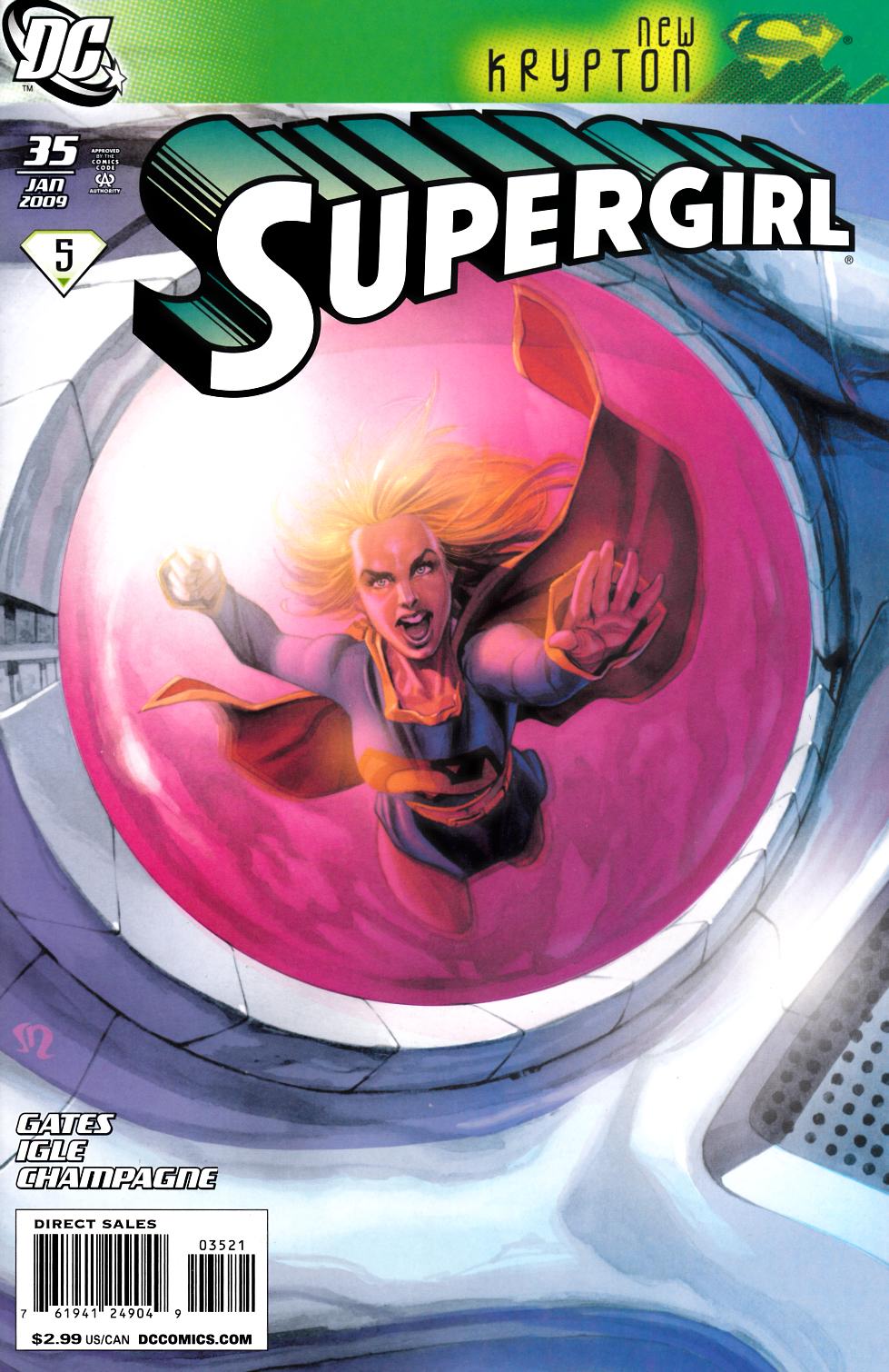 Supergirl #35 Roux Variant Cover Near Mint (9.4) [DC Comic] THUMBNAIL