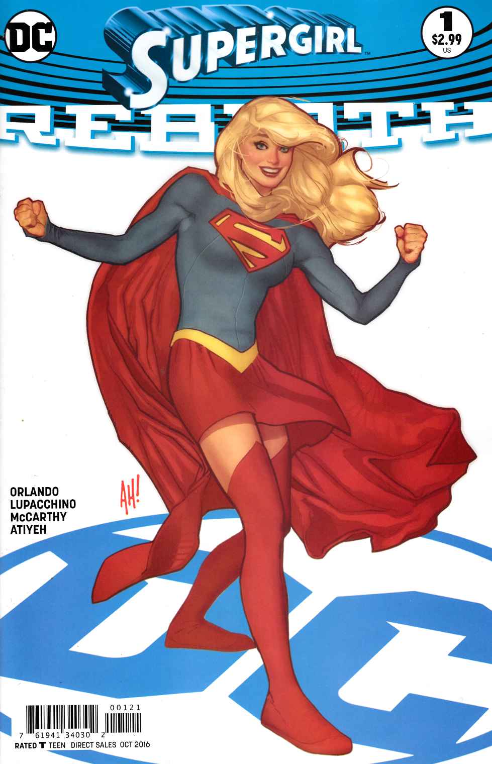 Supergirl Rebirth #1 Hughes Variant Cover [DC Comic] LARGE