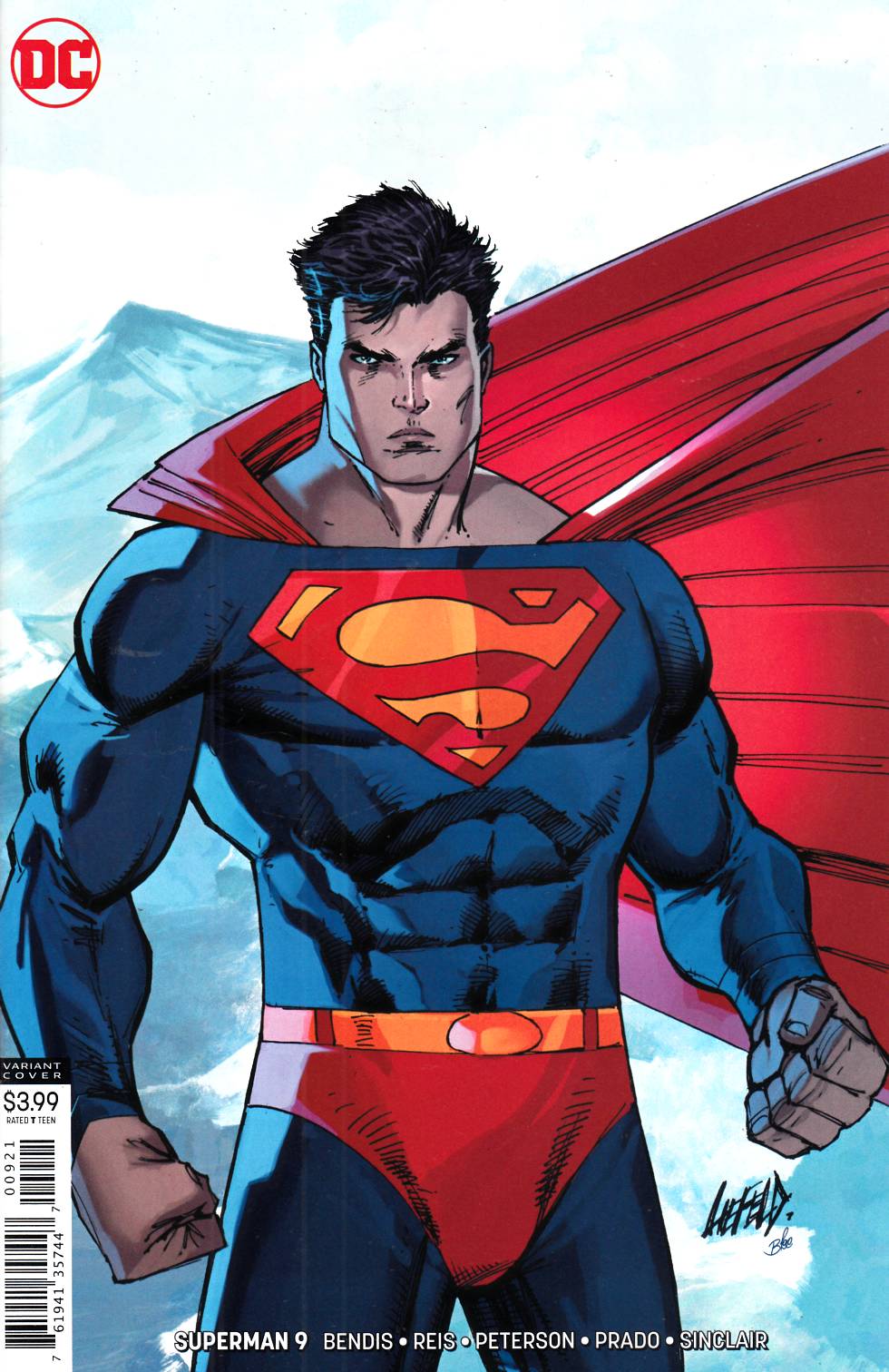 Superman #9 Liefeld Variant Cover Near Mint (9.4) [DC Comic] THUMBNAIL