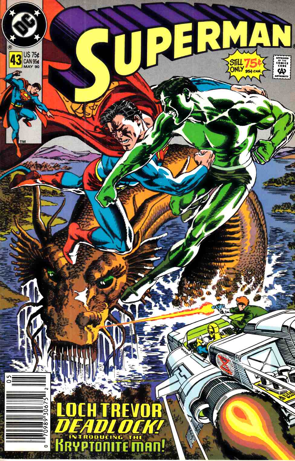 Superman #43 Newsstand Edition Very Fine (8.0) [DC Comic] LARGE
