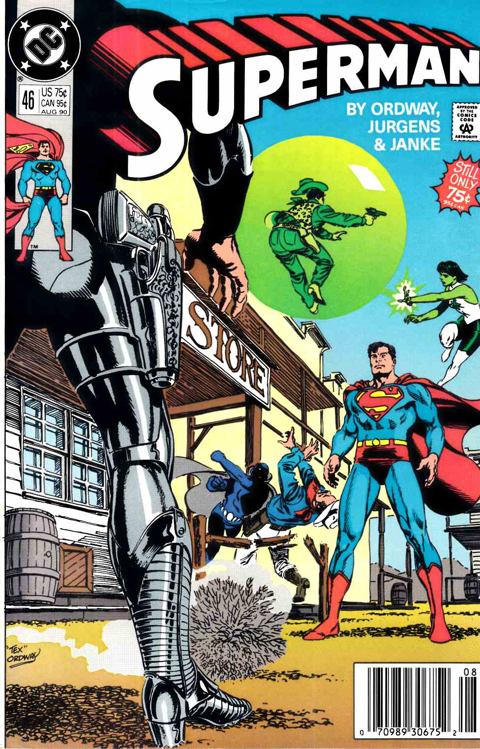Superman #46 Newsstand Edition Very Fine Minus (7.5) [DC Comic] LARGE