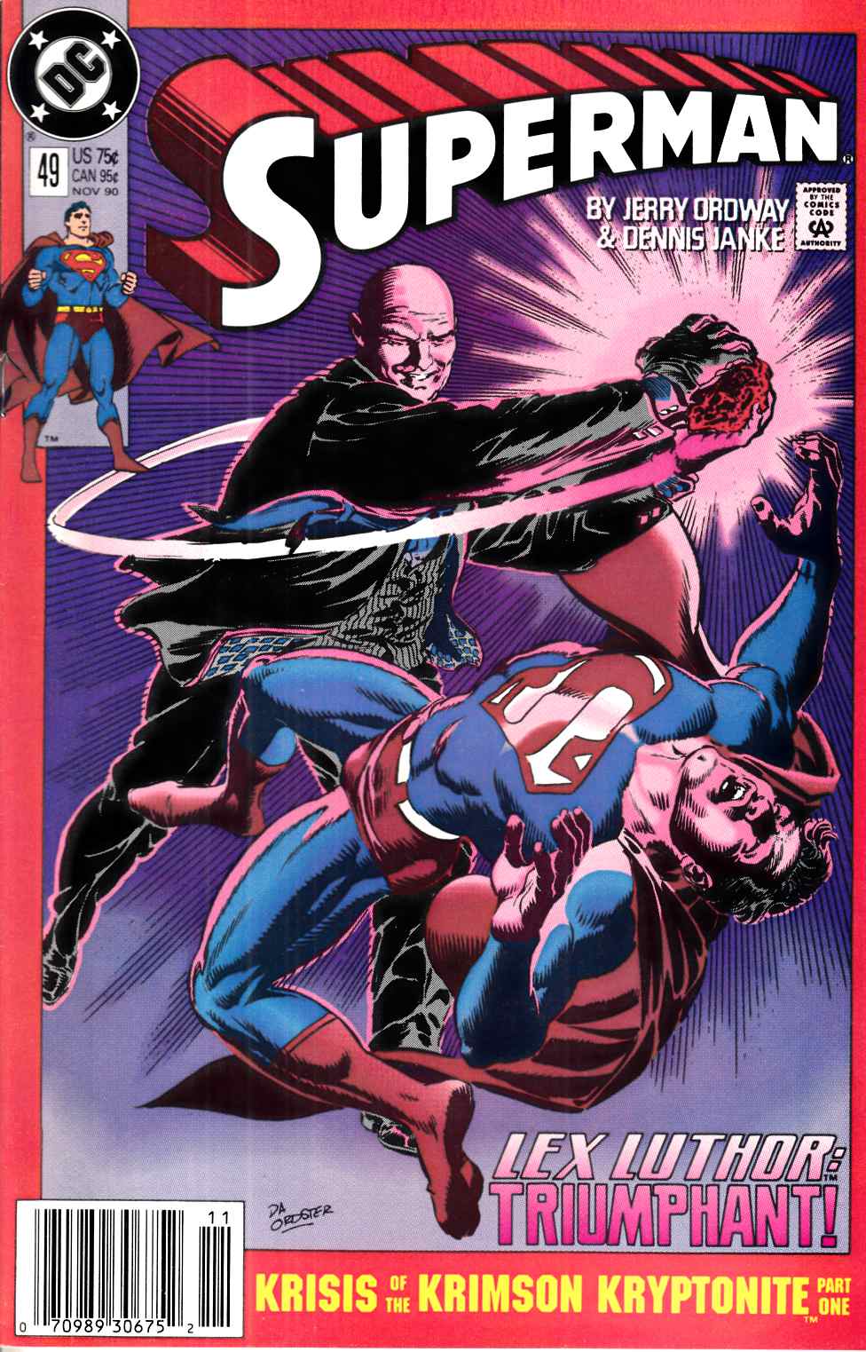 Superman #49 Newsstand Edition Very Fine Minus (7.5) [DC Comic] LARGE