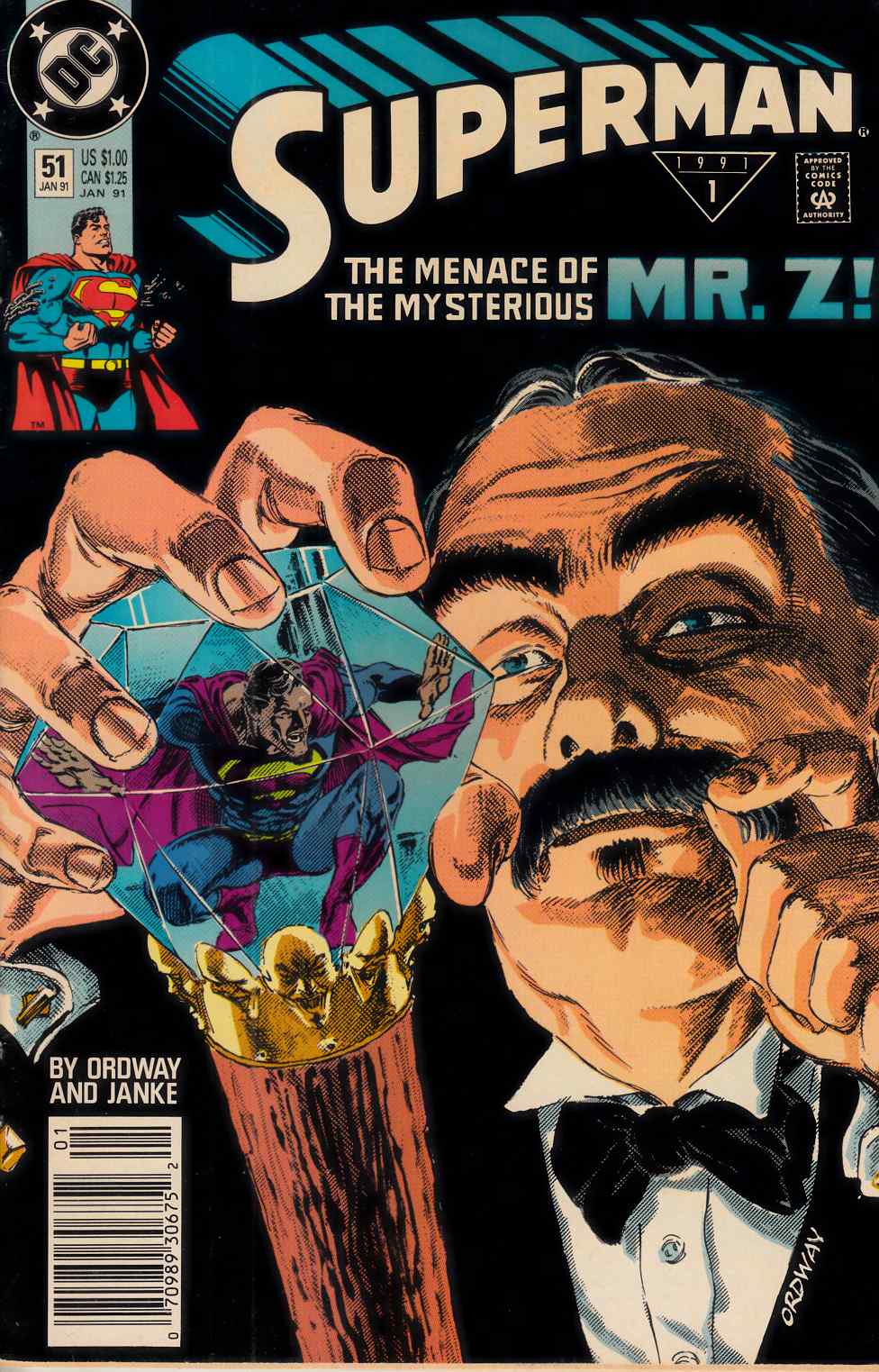 Superman #51 Newsstand Edition Very Fine (8.0) [DC Comic] THUMBNAIL