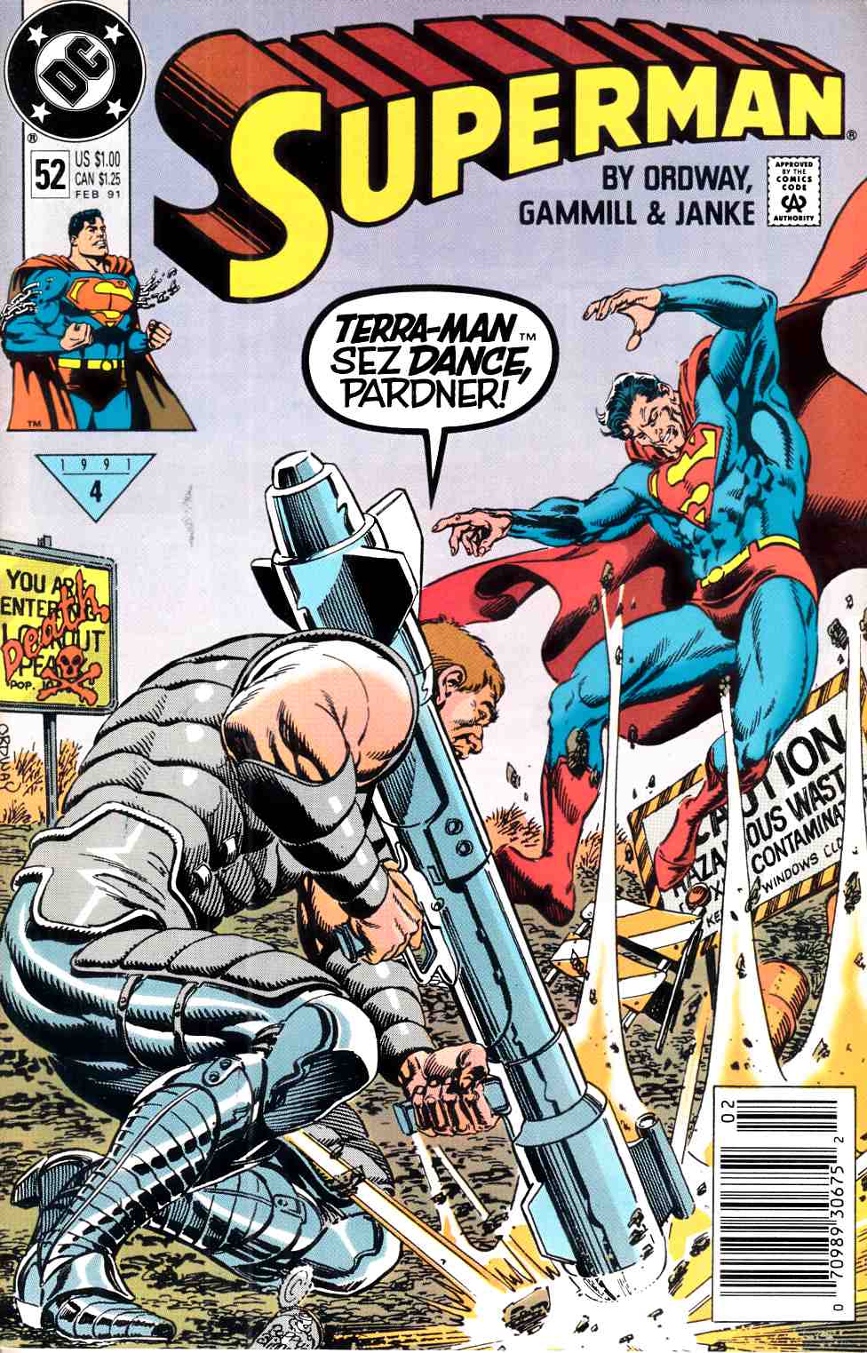 Superman #52 Newsstand Edition Very Fine (8.0) [DC Comic] THUMBNAIL