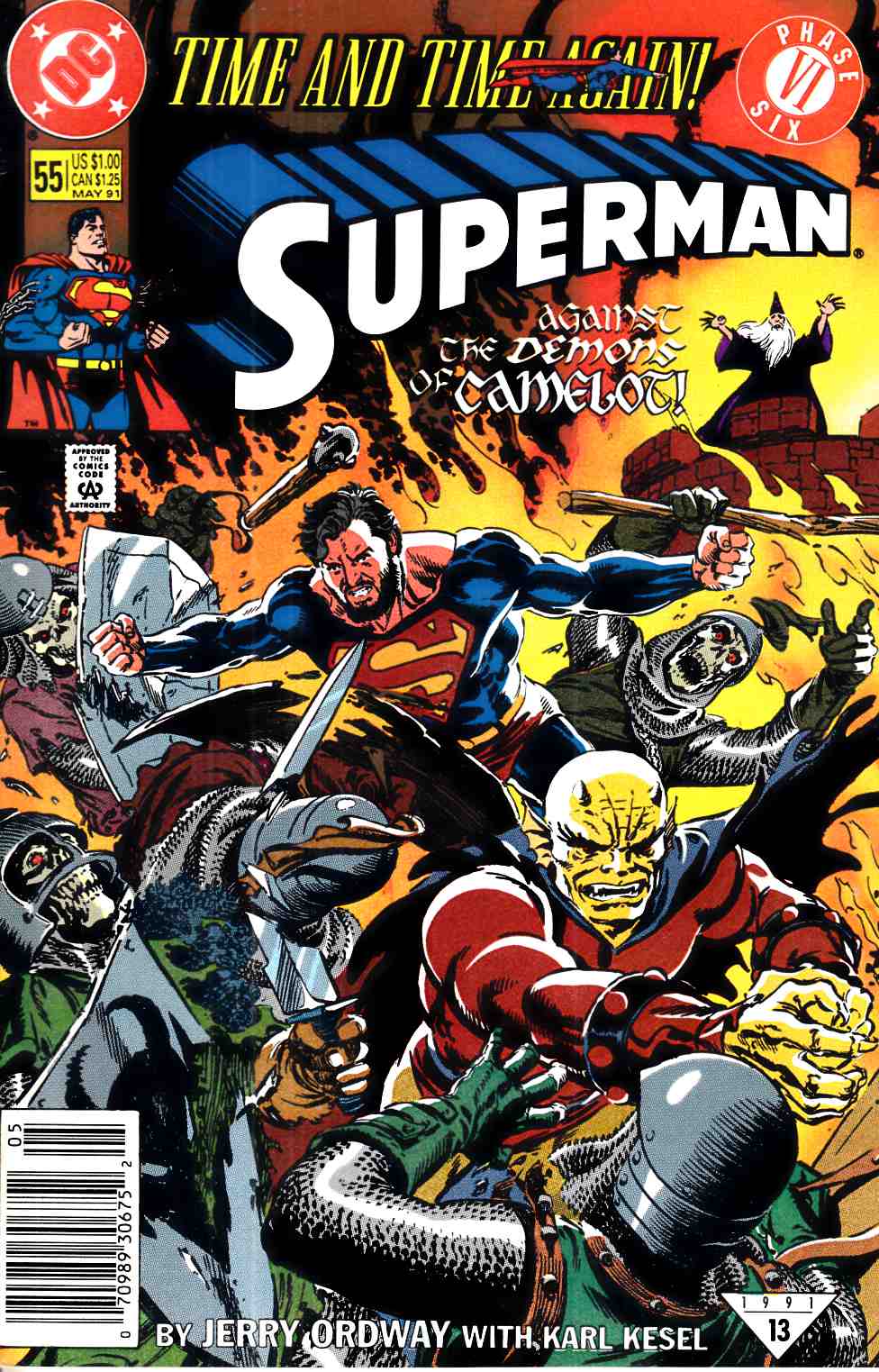 Superman #55 Newsstand Edition Very Fine (8.0) [DC Comic] LARGE