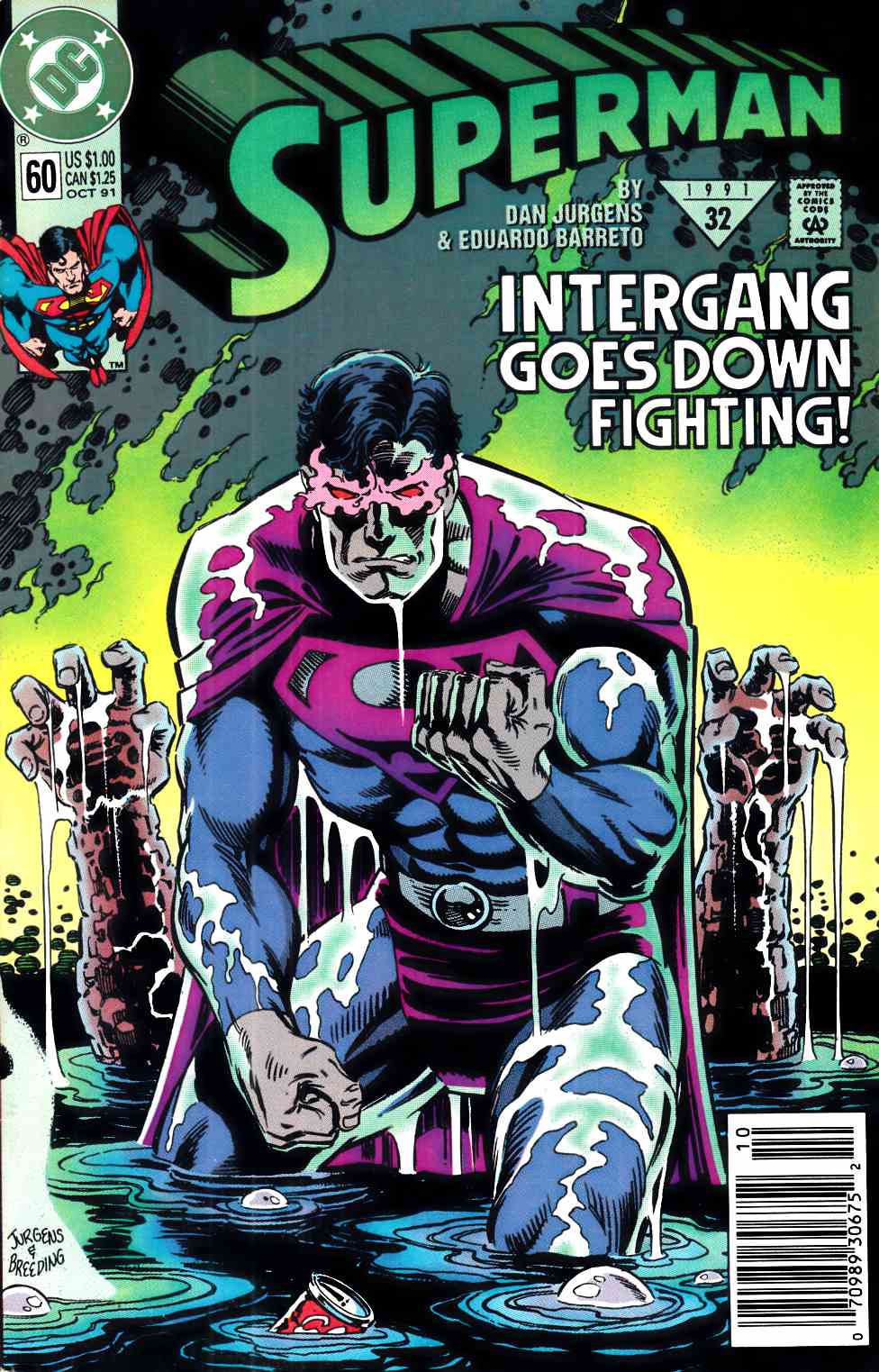 Superman #60 Newsstand Edition Very Fine (8.0) [DC Comic] THUMBNAIL