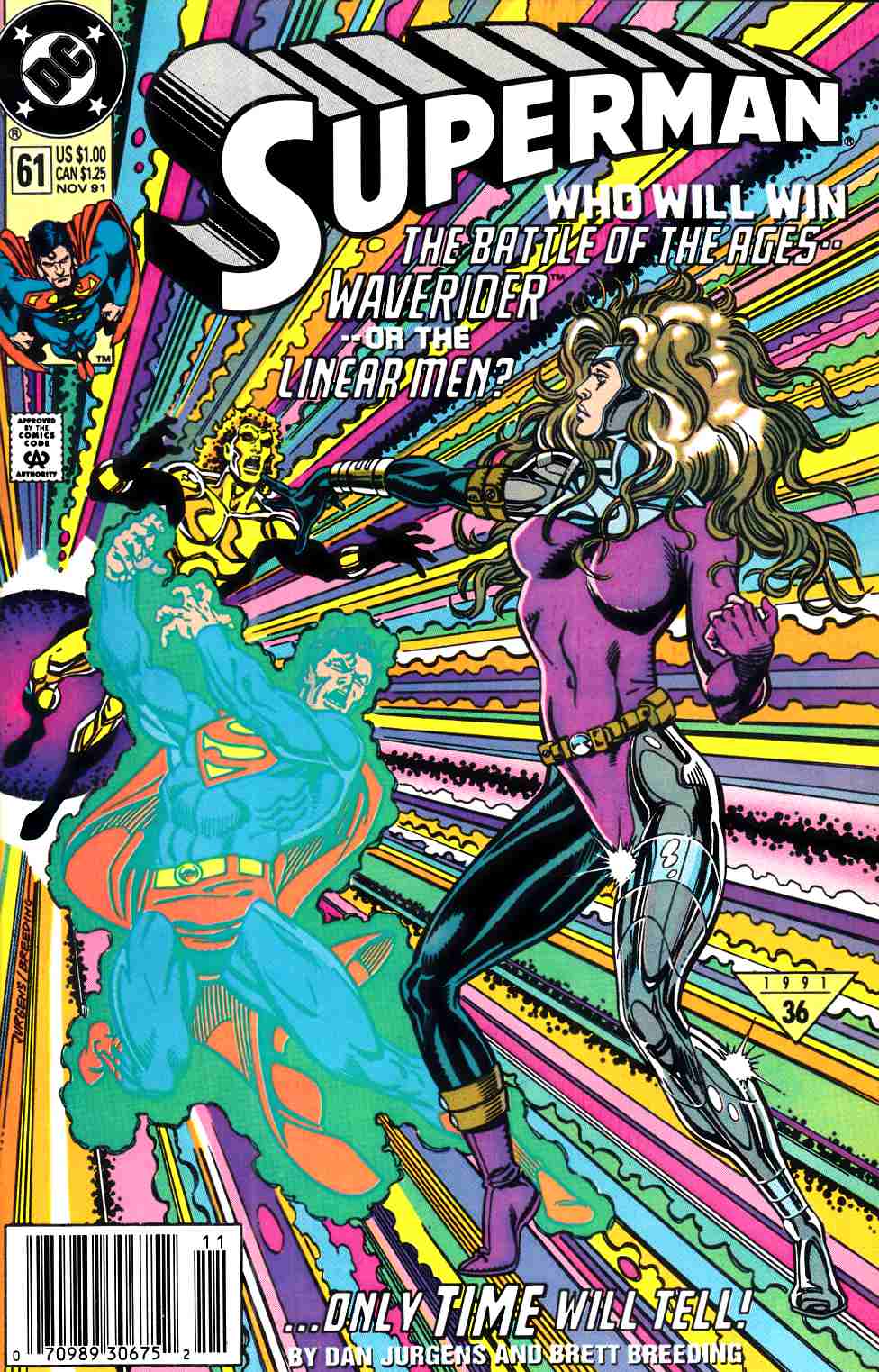 Superman #61 Newsstand Edition Very Fine (8.0) [DC Comic] LARGE