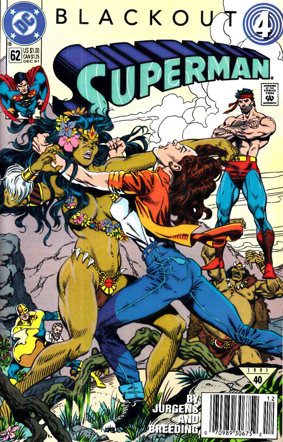 Superman #62 Newsstand Edition Very Fine Plus (8.5) [DC Comic] THUMBNAIL