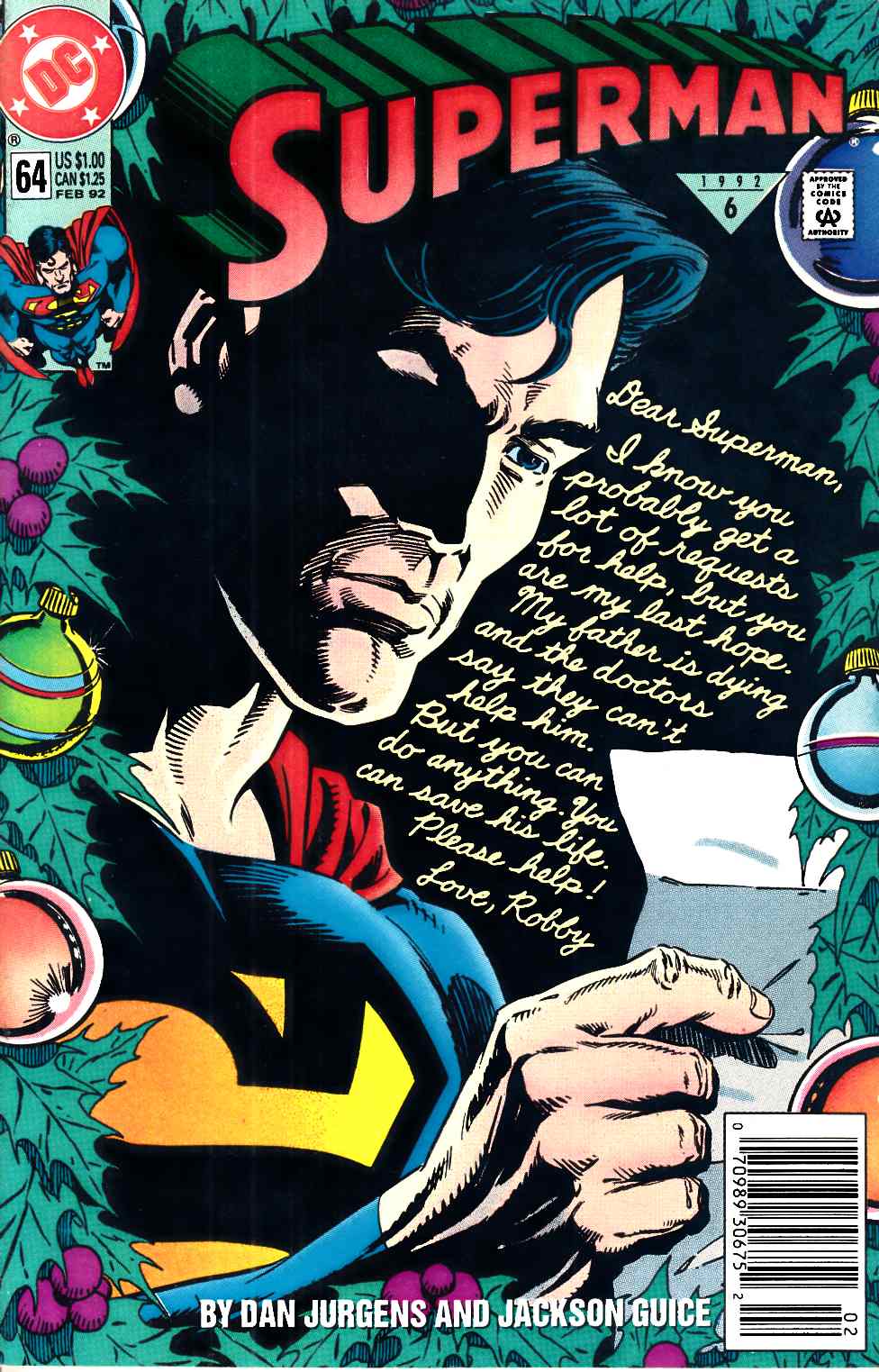 Superman #64 Newsstand Edition Very Fine (8.0) [DC Comic] THUMBNAIL