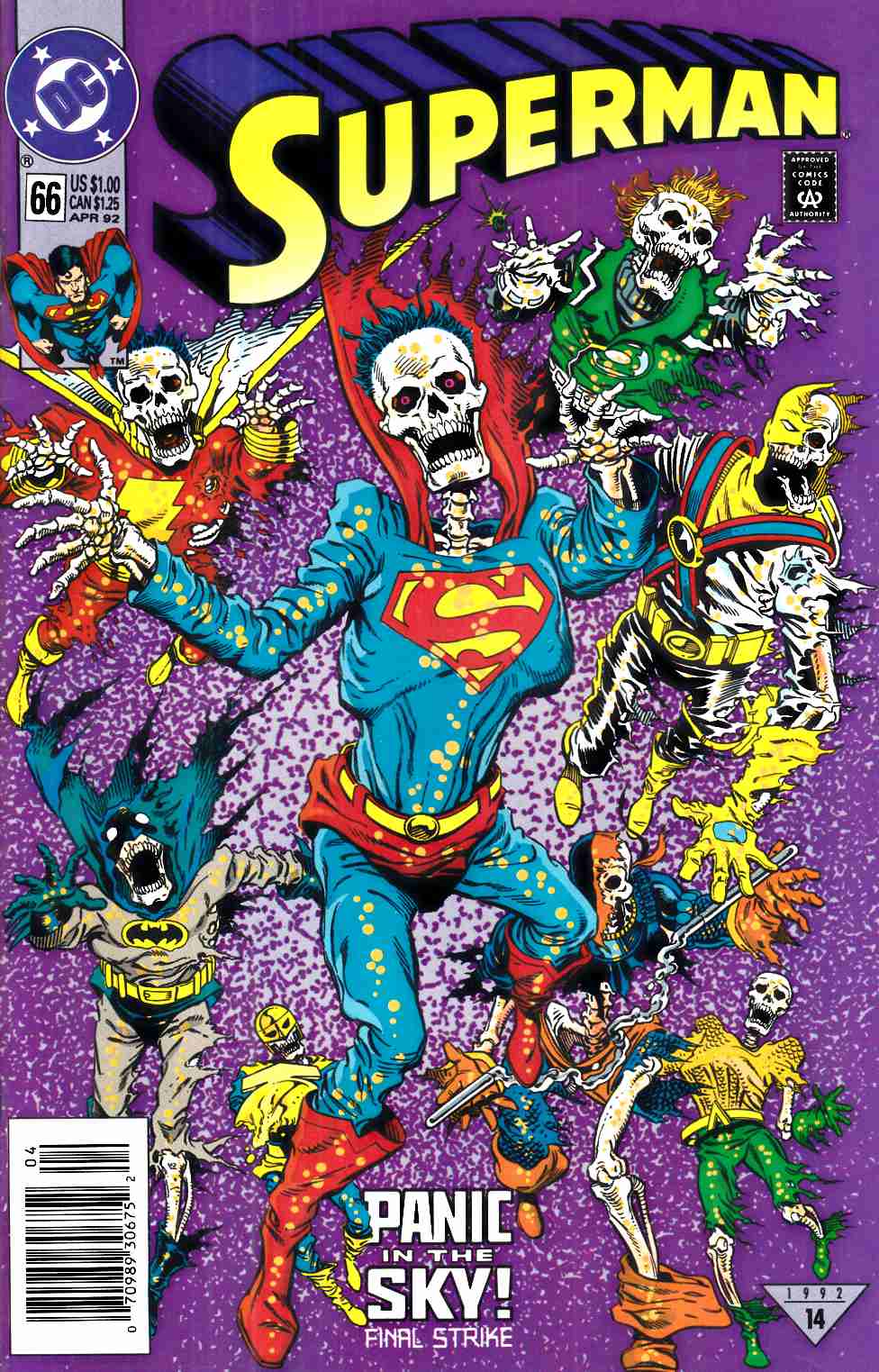 Superman #66 Newsstand Edition Very Fine (8.0) [DC Comic] THUMBNAIL