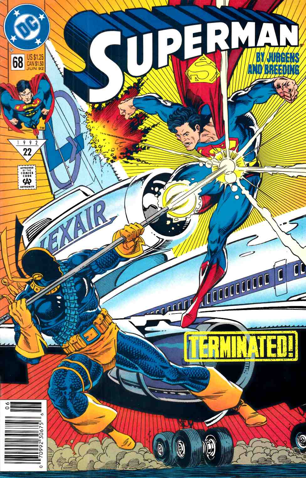 Superman #68 Newsstand Edition Very Fine (8.0) [DC Comic] LARGE