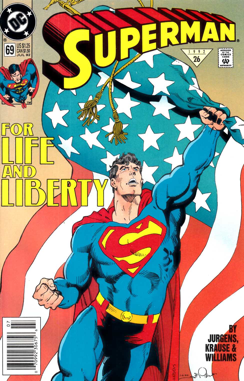 Superman #69 Newsstand Edition Very Fine (8.0) [DC Comic] LARGE