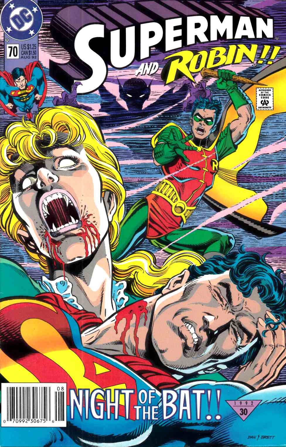 Superman #70 Newsstand Edition Very Fine (8.0) [DC Comic] THUMBNAIL