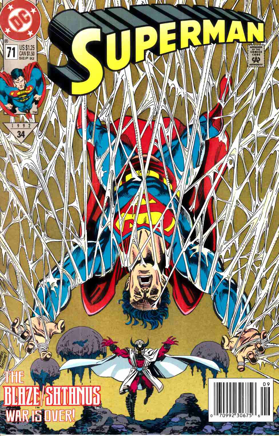 Superman #71 Newsstand Edition Very Fine (8.0) [DC Comic] LARGE