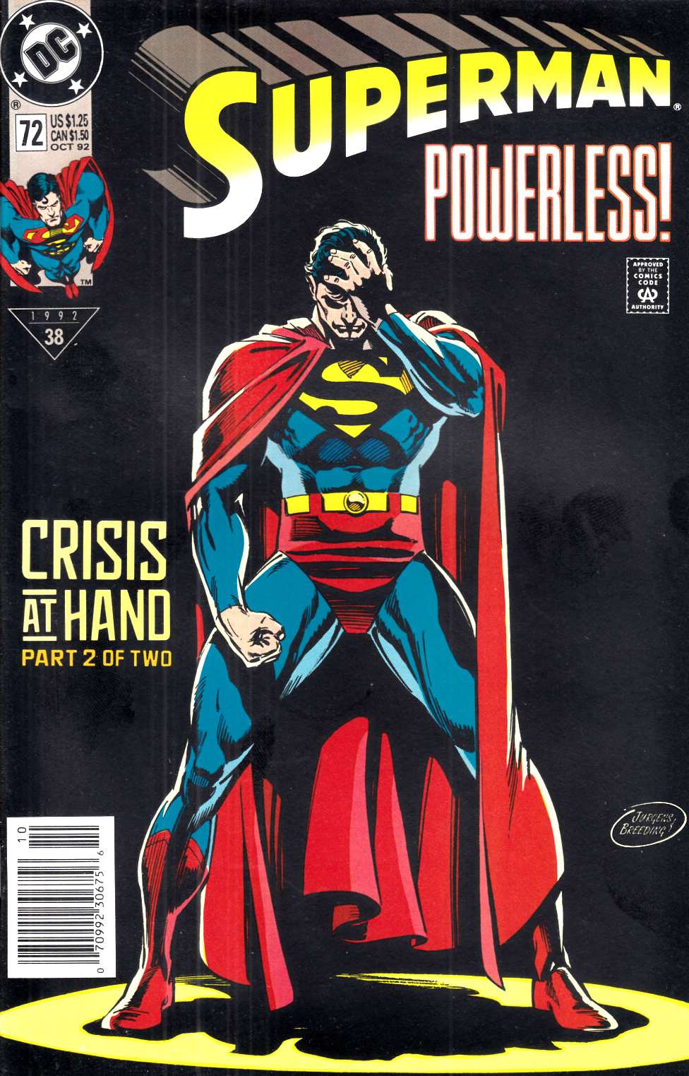 Superman #72 Newsstand Edition Very Fine (8.0) [DC Comic] LARGE