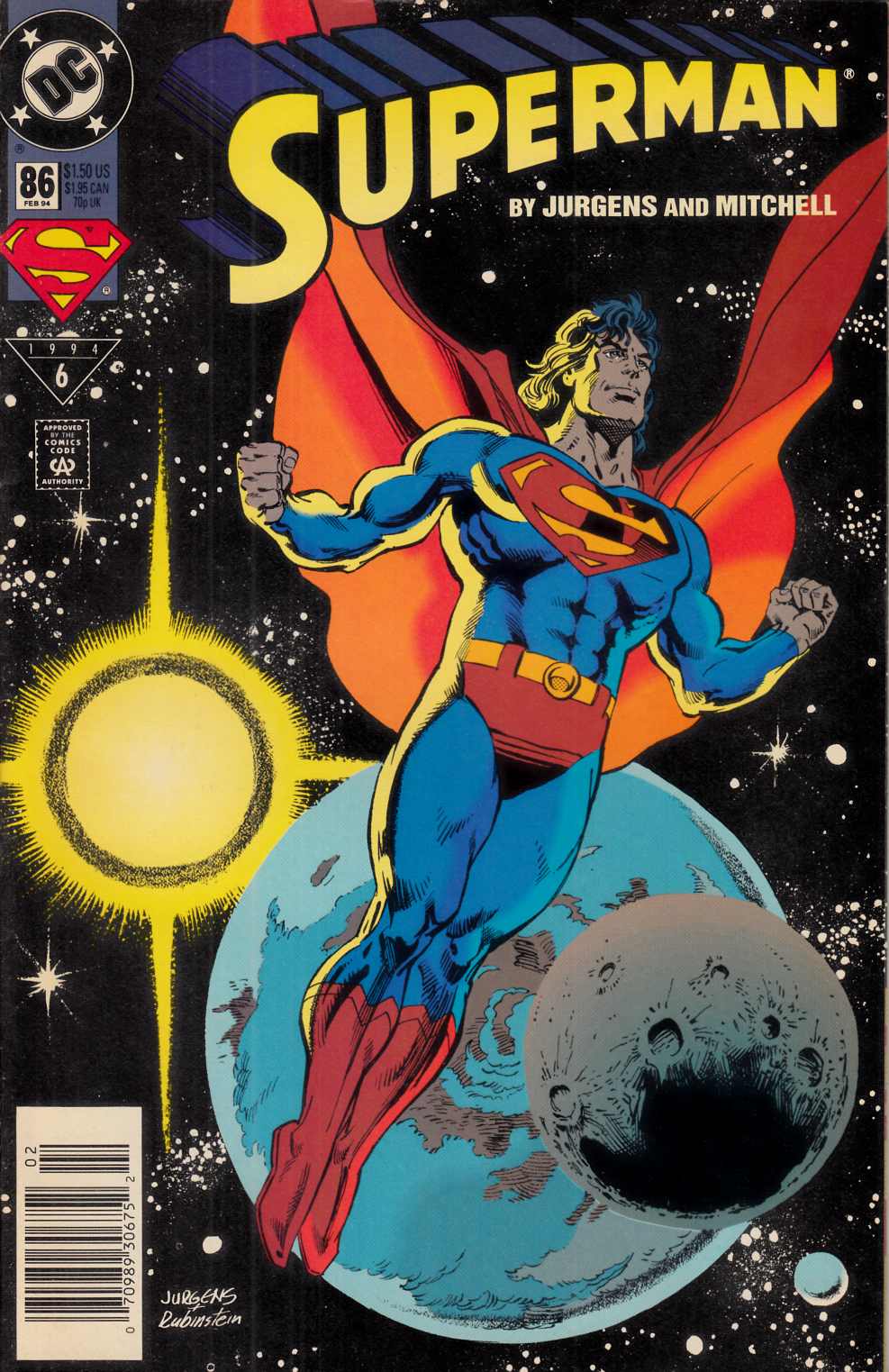 Superman #86 Newsstand Edition Fine (6.0) [DC Comic] LARGE