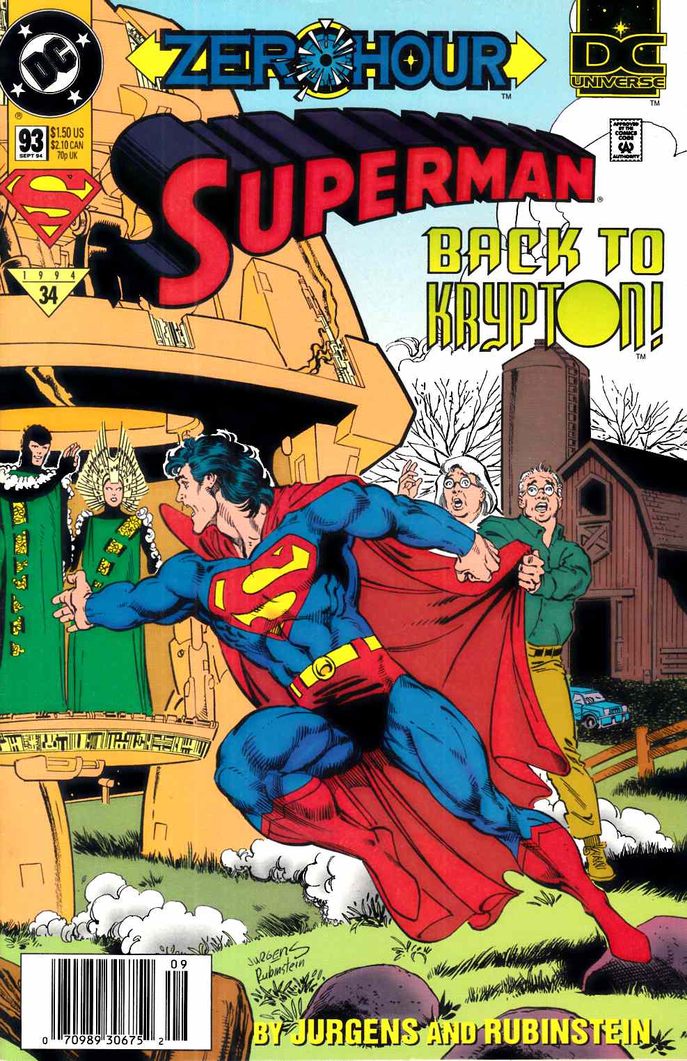 Superman #93 Newsstand Edition Very Fine (8.0) [DC Comic] THUMBNAIL