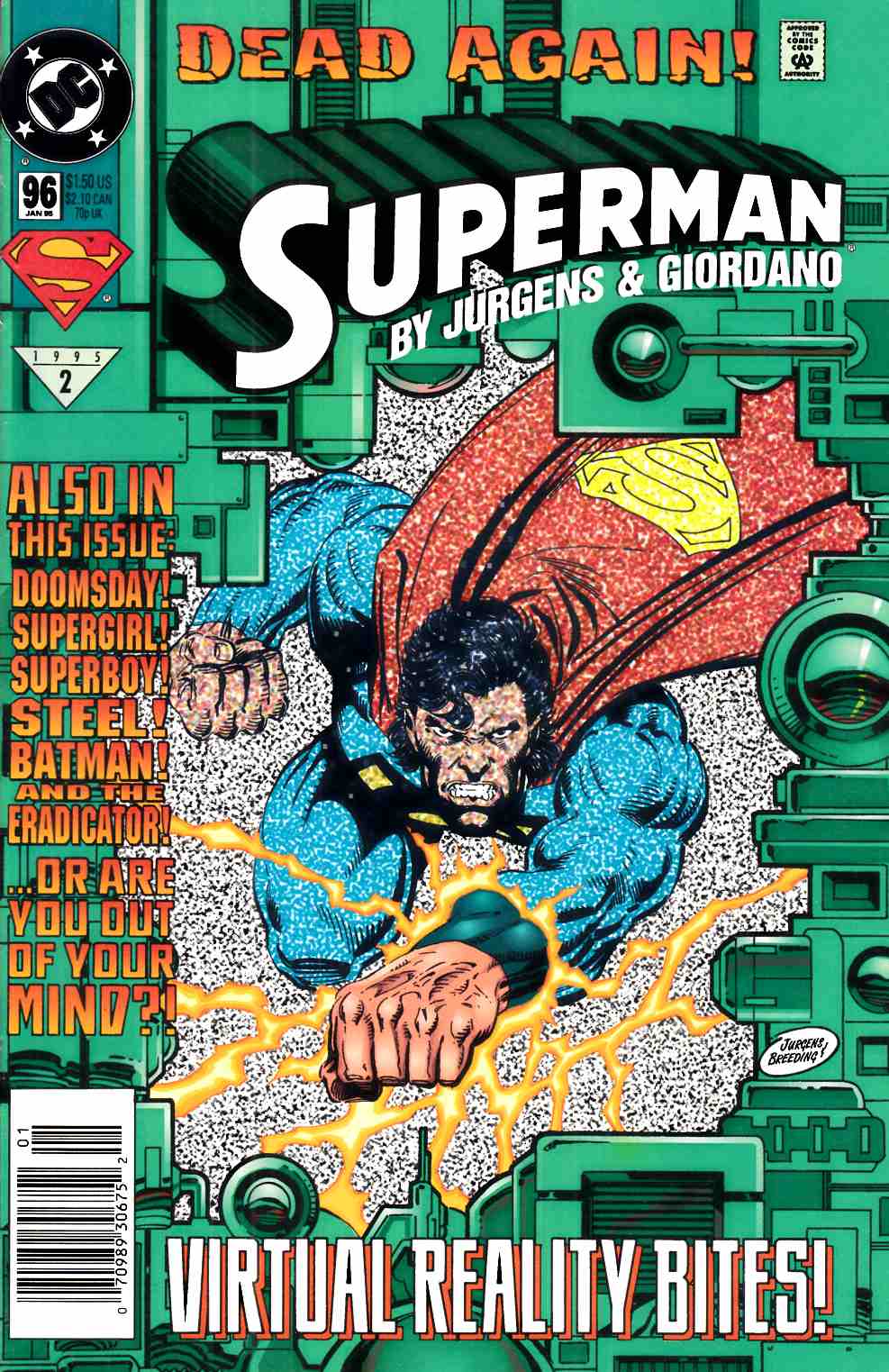 Superman #96 Newsstand Edition Near Mint (9.4) [DC Comic] THUMBNAIL
