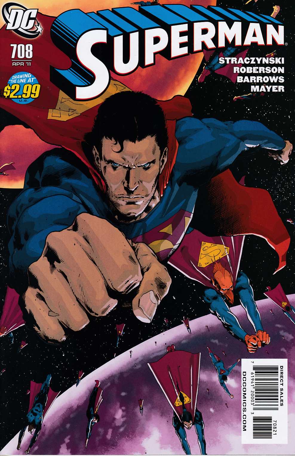 Superman #708 Hairsine Variant Cover Near Mint (9.4) [DC Comic] LARGE