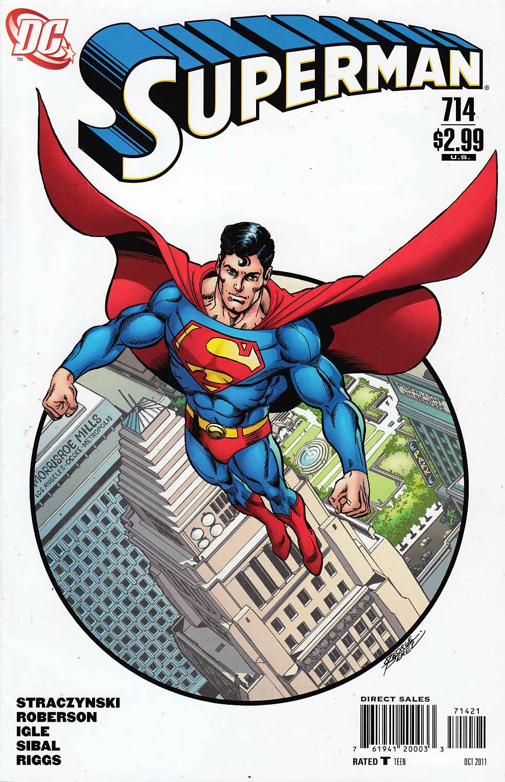 Superman #714 Perez Variant Cover Near Mint (9.4) [DC Comic] THUMBNAIL