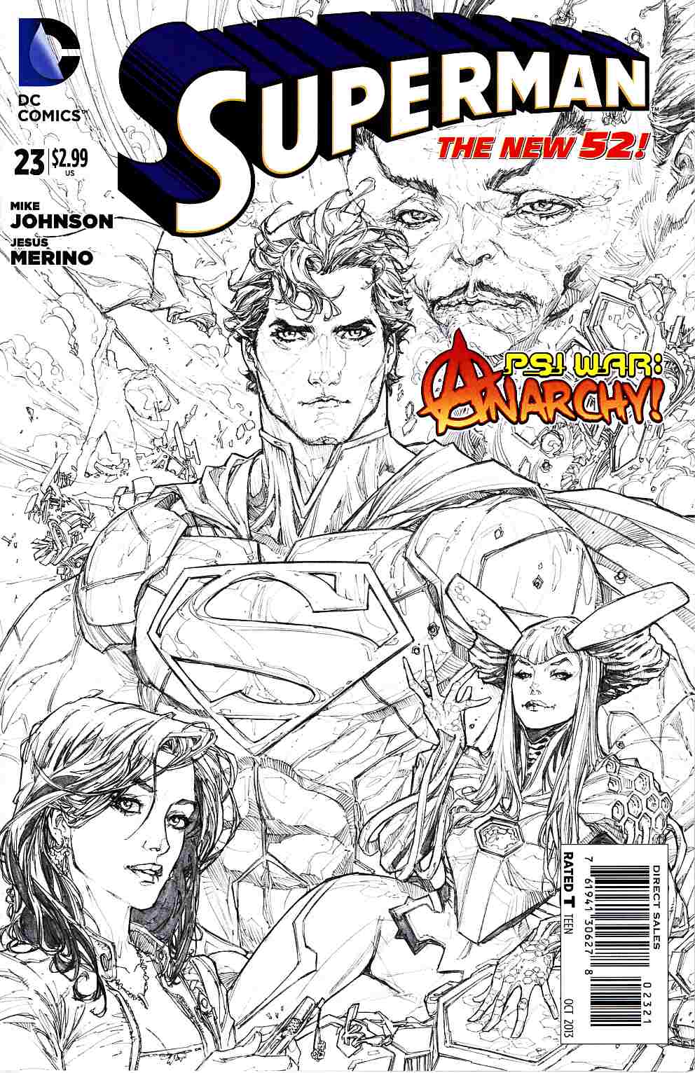 Superman #23 B&W Variant Cover [DC Comic] THUMBNAIL