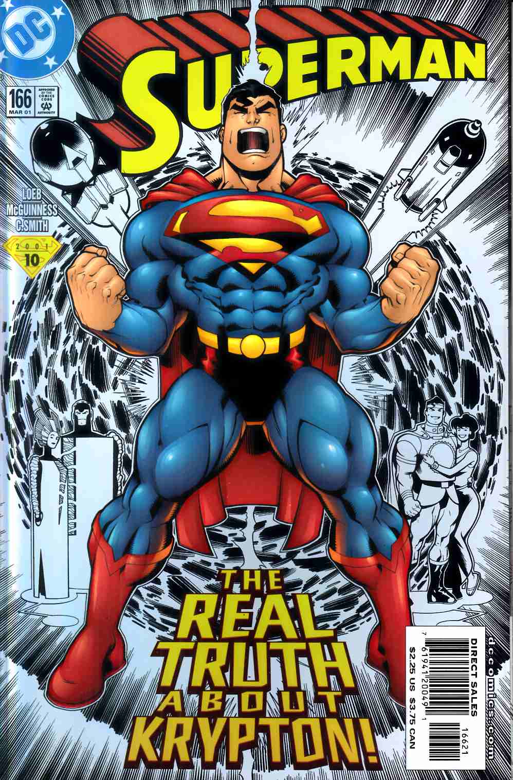 Superman #166 Foil Cover Near Mint (9.4) [DC Comic] THUMBNAIL