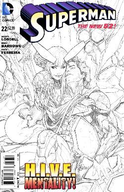 Superman #22 B&W Variant Cover [DC Comic] LARGE