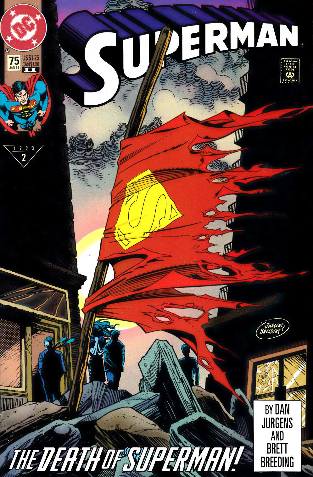 Superman #75 Second Printing Very Fine (8.0) [DC Comic] THUMBNAIL