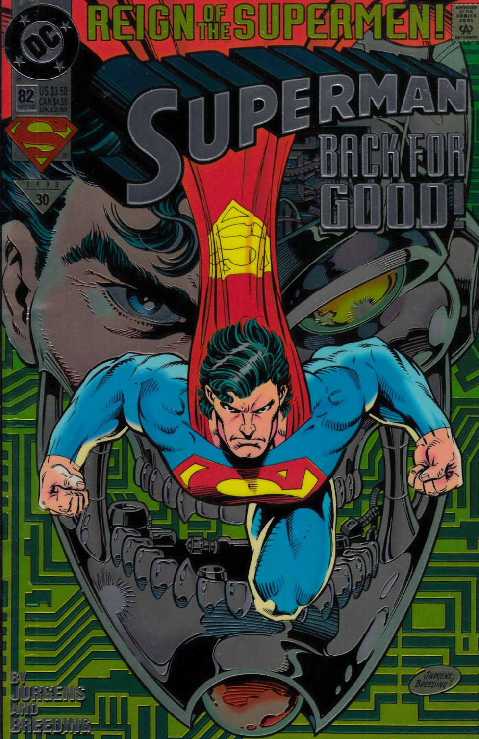 Superman #82 Chromium Cover Edition Near Mint (9.4) [DC Comic] LARGE