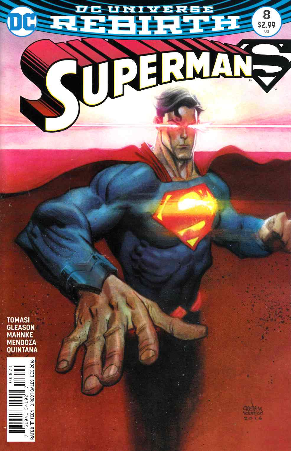 Superman #8 Robinson Variant Cover [DC Comic] LARGE