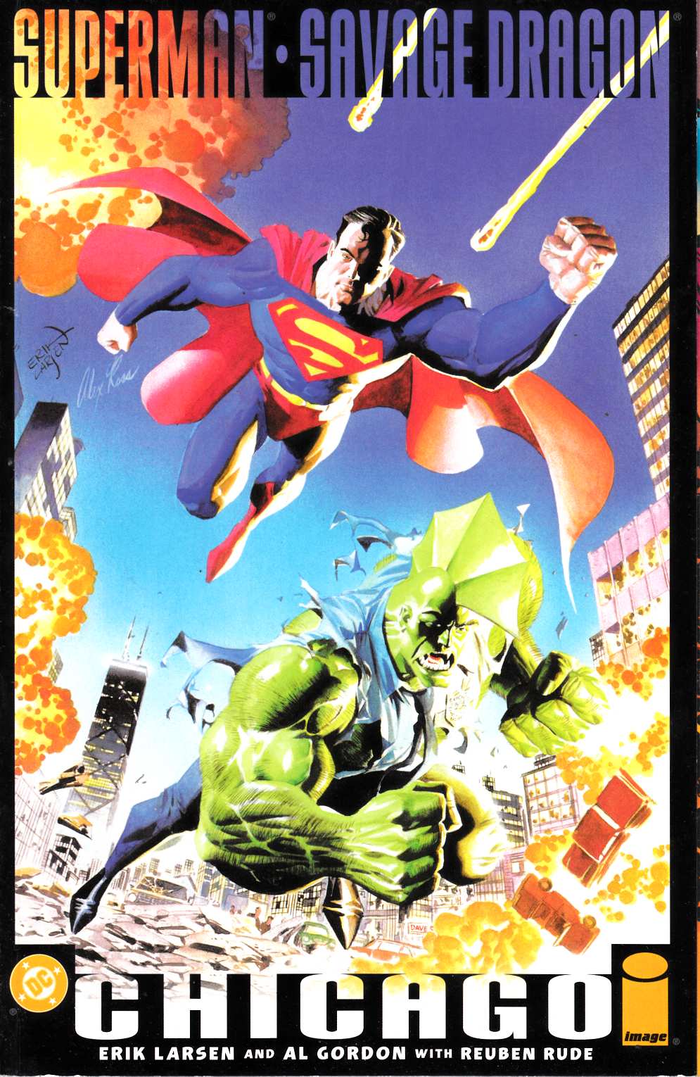 Superman and Savage Dragon Chicago Fine (6.0) [DC Comic] THUMBNAIL