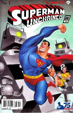 Superman Unchained #1 75th Anniversary 1930s Cover Near Mint (9.4) [DC Comic] LARGE