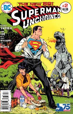 Superman Unchained #2 Bronze Age Variant Cover Near Mint (9.4) [DC Comic] LARGE