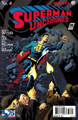 Superman Unchained #4 1930s Variant Cover Near Mint (9.4) [DC Comic] LARGE