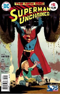 Superman Unchained #6 Bronze Age Variant Cover Near Mint (9.4) [DC Comic] LARGE