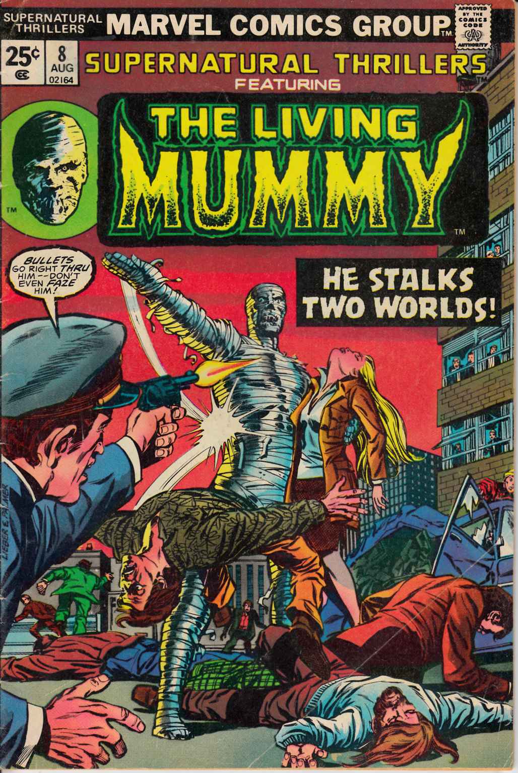 Supernatural Thrillers #8 Very Good Plus (4.5) [Marvel Comic] THUMBNAIL