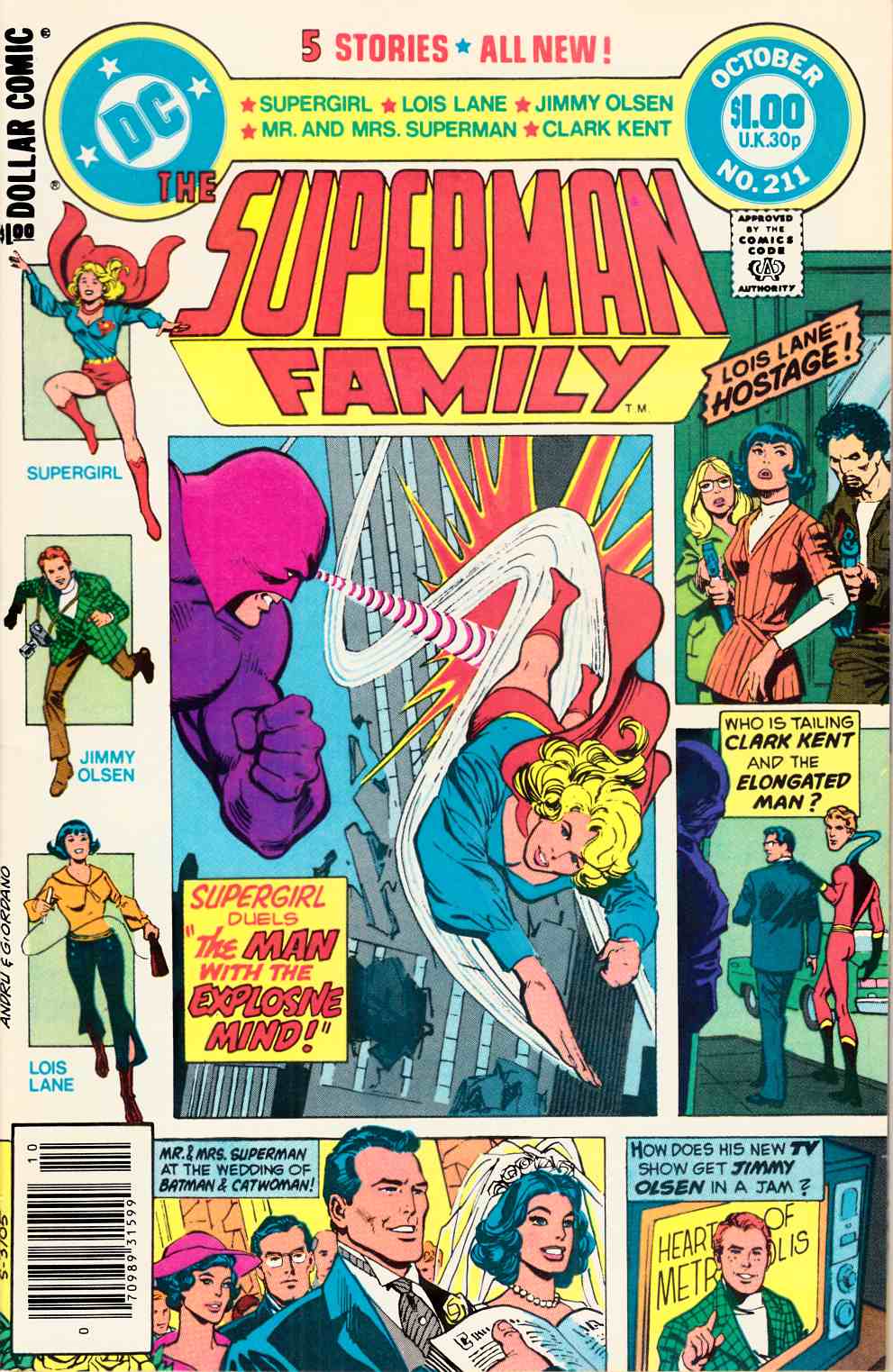 Superman Family #211 Newsstand Edition Fine (6.0) [DC Comic] LARGE