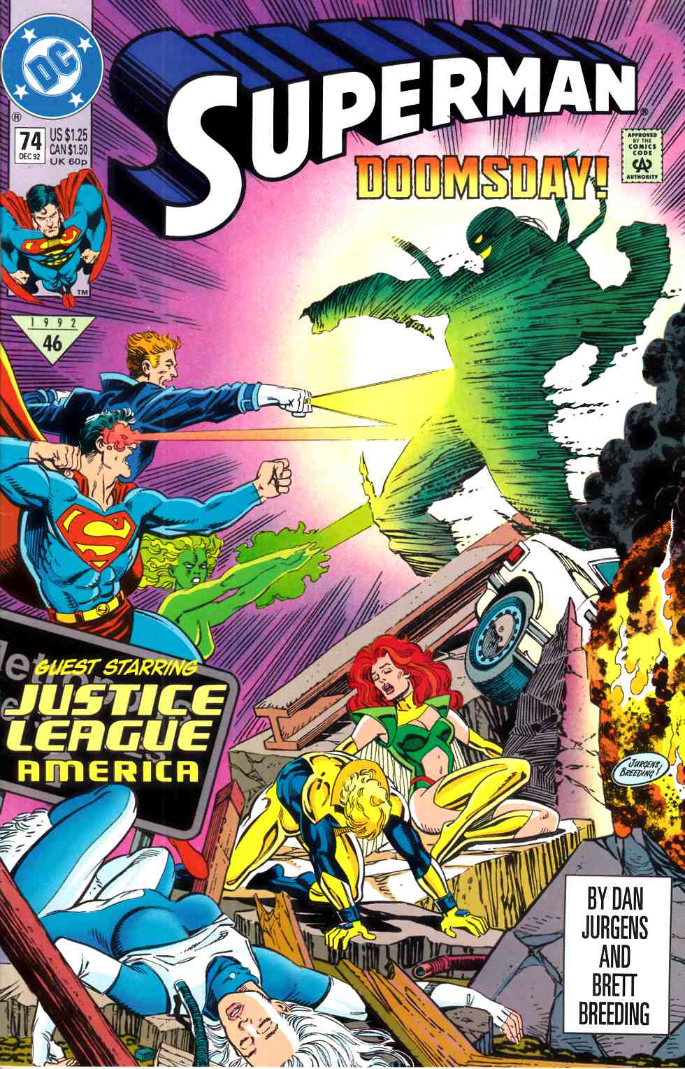 Superman #74 Very Fine (8.0) [DC Comic] THUMBNAIL