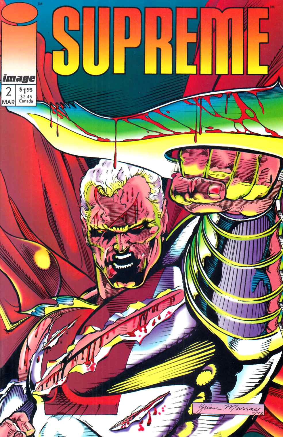 Supreme #2 Near Mint Minus (9.2) [Image Comic] LARGE