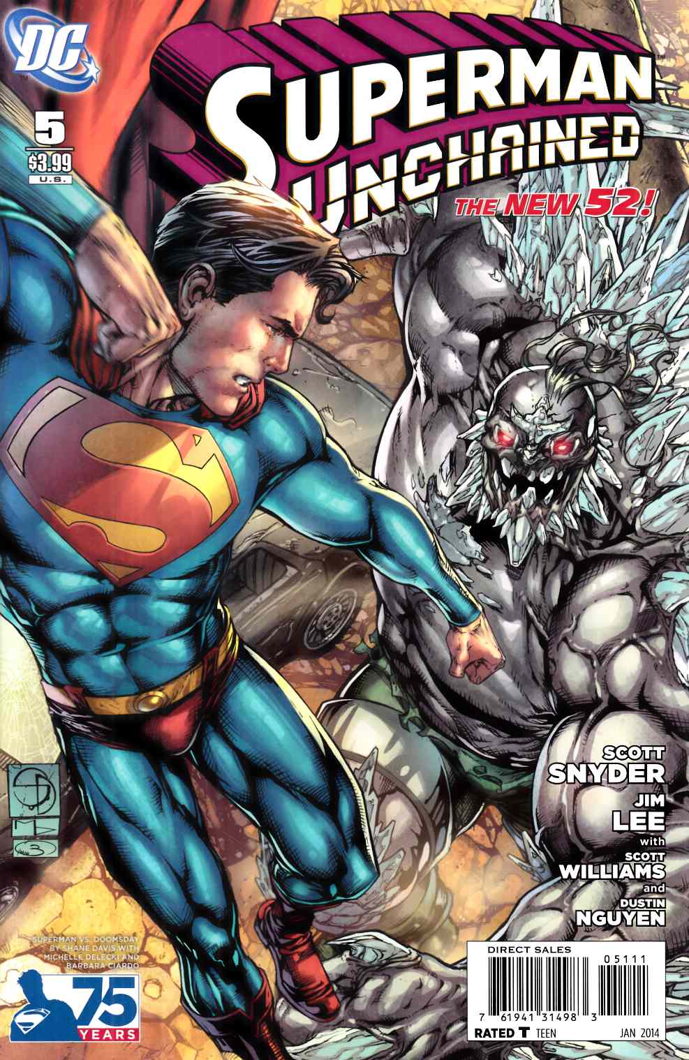 Superman Unchained #5 Davis Variant Cover Very Fine (8.0) [DC Comic] LARGE