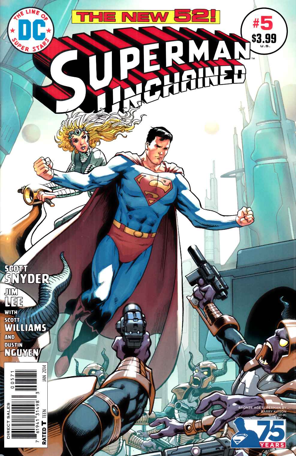 Superman Unchained #5 Kitson Variant Cover Very Fine (8.0) [DC Comic] LARGE