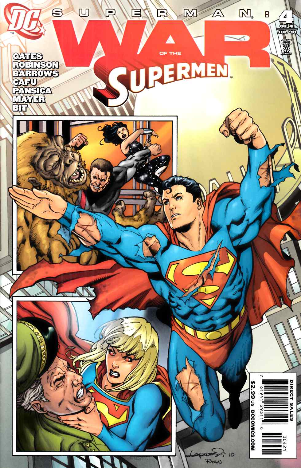 Superman War of the Supermen #4 Lopresti Variant Cover Near Mint (9.4) [DC Comic] THUMBNAIL