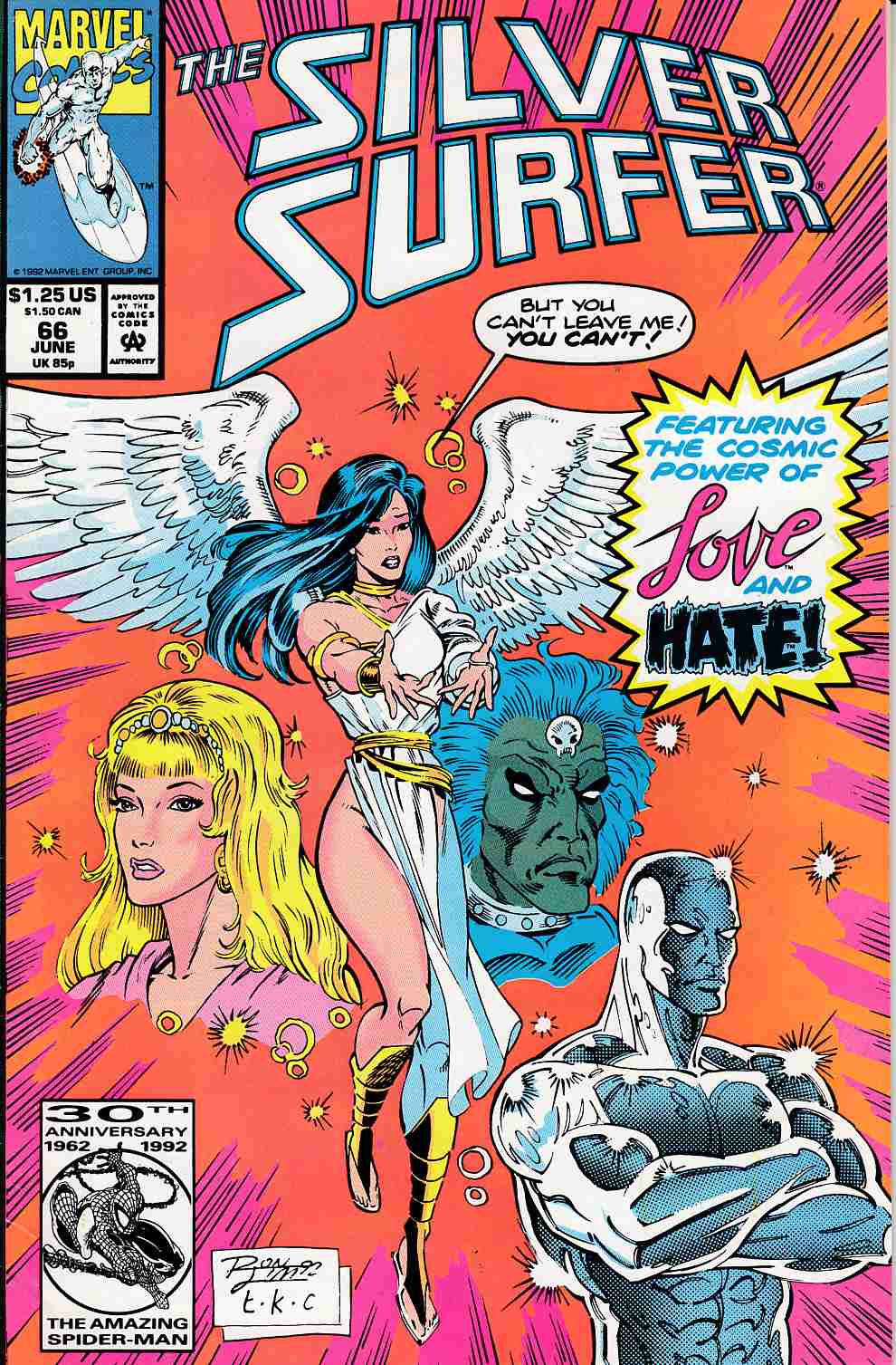 Silver Surfer #66 Very Fine (8.0) [Marvel Comic] THUMBNAIL