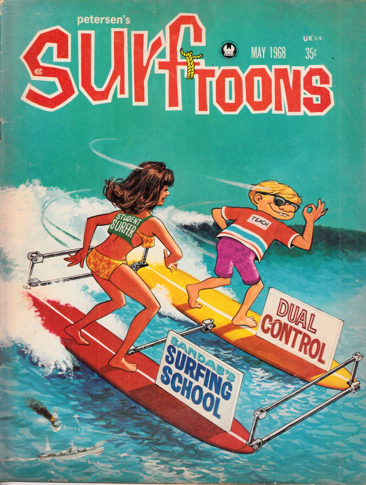 Surftoons #4 Very Good Plus (4.5) [Peterson Comic] THUMBNAIL