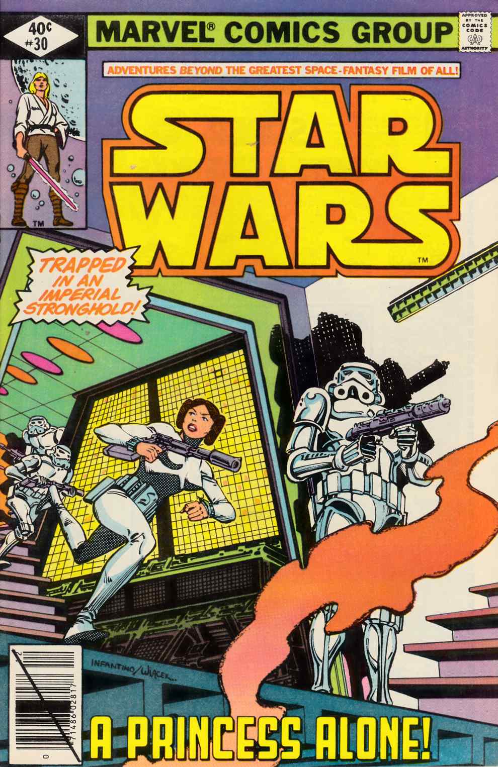 Star Wars #30 Very Fine (8.0) [Marvel Comic] LARGE